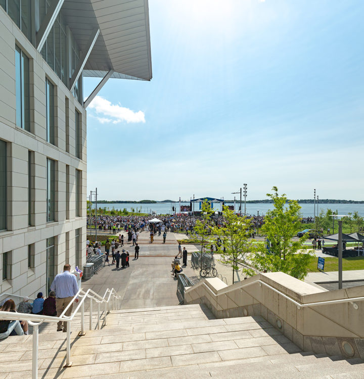 UMass Boston Hosts First Commencement on Newly Redesigned Lawn Sasaki